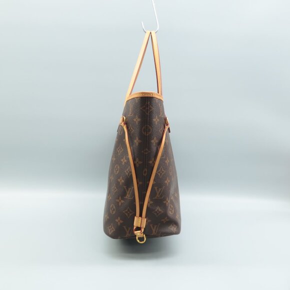 Louis Vuitton Neverfull Brown W/P Monogram Canvas Shoulder Bag - Picture 3 of 12
